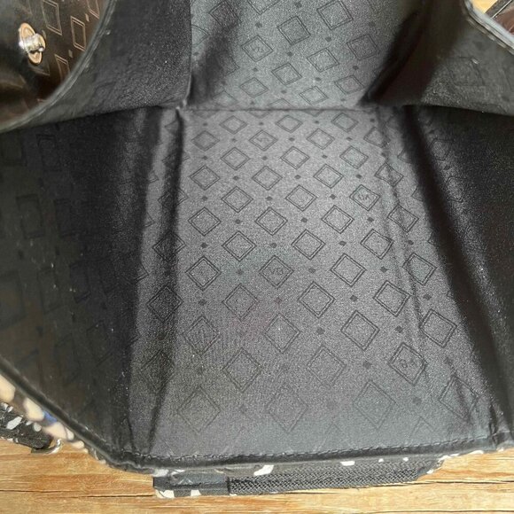 Vera Bradley Paisley Noir Trifold Wallet Snap Closure Clean Wristlet mulberryfou - Picture 9 of 14